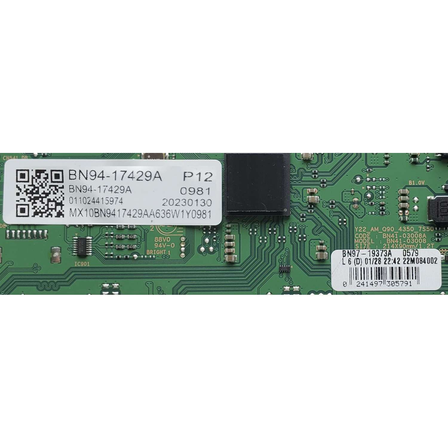 LED DRIVER PARA TV SAMSUNG / NUMERO DE PARTE BN94-17429A / BN41-03008A / BN97-19373A / BN9417429A / 20230130 / PANEL CY-TC050RMNV2H / MODELO QN50QN90CAFXZA DB01	 - Imagen 2
